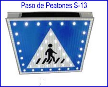 SEÑAL PASO PEATONES (39 LEDS) S-13
